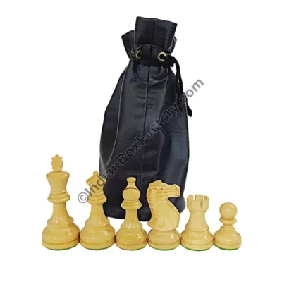 Black Leatherette Storage Pouch