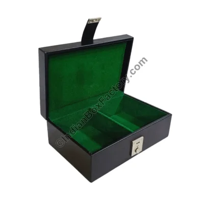 Genuine Leather Chess box - Single partition belt design