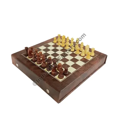 Travel Chess Set - Magnetic - Brown