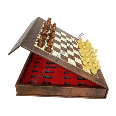 Travel Chess Set - Magnetic - Brown