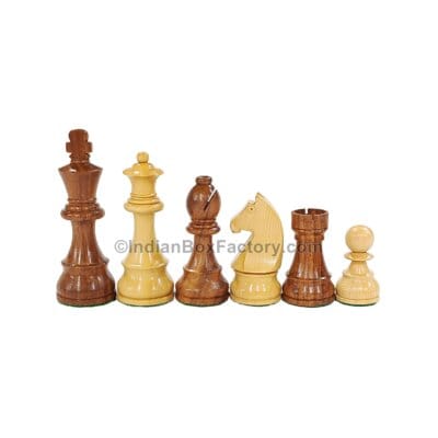 3.8" Tournament Chess Set (German horse) - Chess pieces only