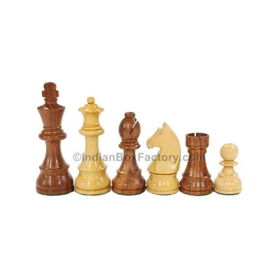 3.8" Tournament Chess Set (German horse) - Chess pieces only