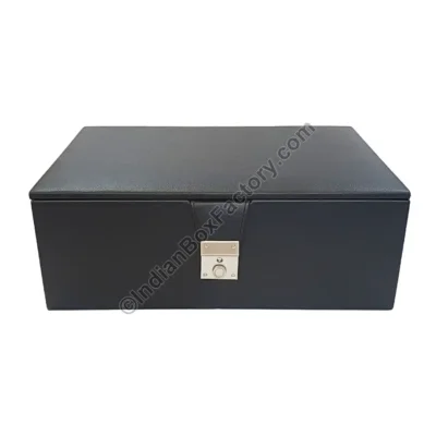 Leatherette Chess Box - Dual tray design