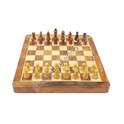 Travel Chess Set - Magnetic - Wooden (12")