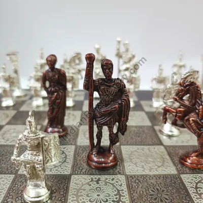 14" Roman Brass Chess set