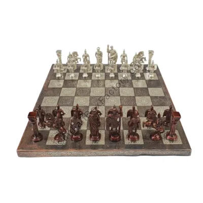 14" Roman Brass Chess set