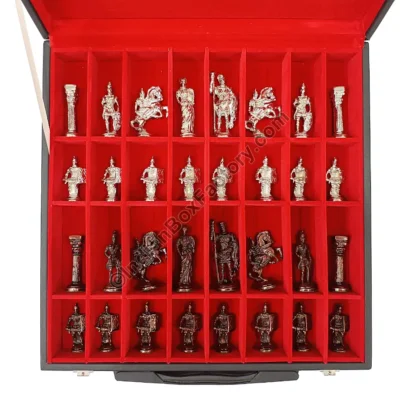14" Roman Brass Chess set
