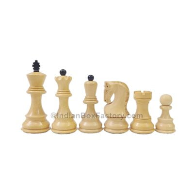 Zagreb '59 Series Chess Pieces - 3.75" - Ebonised boxwood