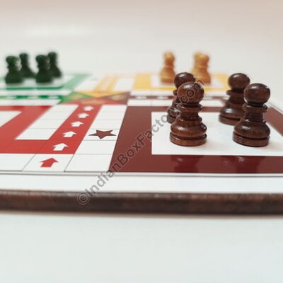 Ludo & Snakes and ladder : Reversible Board Game