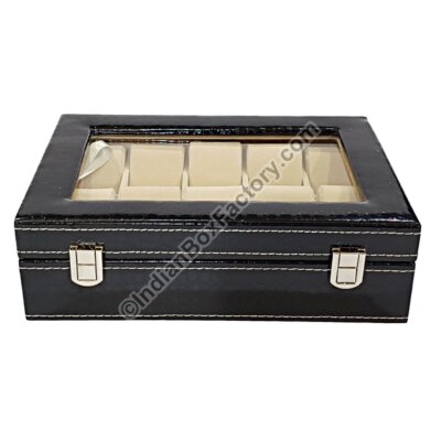 Watch Box - Black - 10 slots
