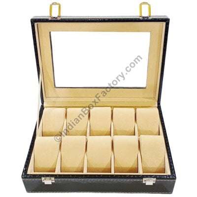 Watch Box - Black - 10 slots
