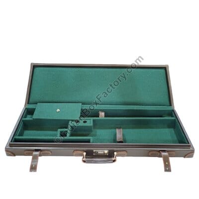 Leather Hard top Gun Case - Shotgun - barrel size 28"