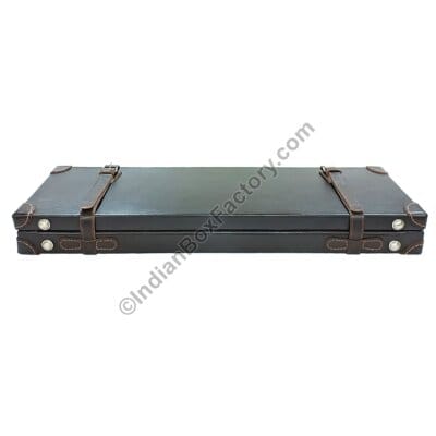 Leather Hard top Gun Case - Shotgun - barrel size 28"