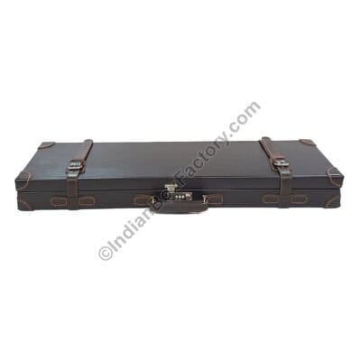 Leather Hard top Gun Case - Shotgun - barrel size 28"