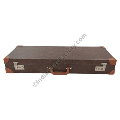 Leatherette Book Box - Brown