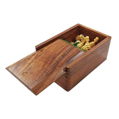 Sheesham wood Storage box - 3 to 3.75" KH Chess pieces