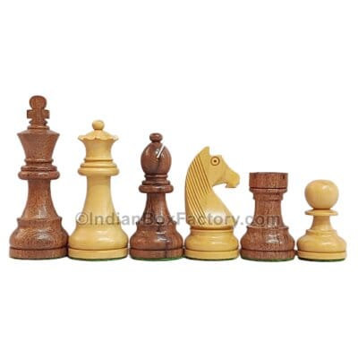 Classic Tournament Chess Pieces- 3.3" - Acacia and Boxwood
