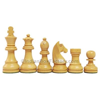 Classic Tournament Chess Pieces- 3.3" - Acacia and Boxwood