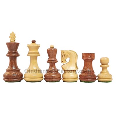 Russian Zagreb Chess Set with board (Acacia wood and Boxwood)