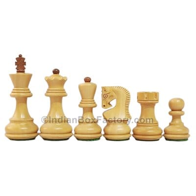 Russian Zagreb Chess pieces - 3" - Acacia and Boxwood
