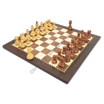 Russian Zagreb Chess Set with board (Acacia wood and Boxwood)