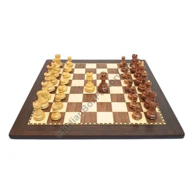 Russian Zagreb Chess Set with board (Acacia wood and Boxwood)
