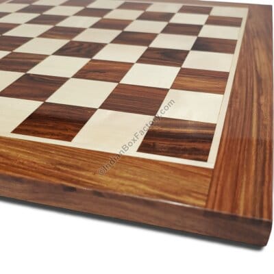 Chess Board - Golden Rosewood and Maplewood - 17-23 inches