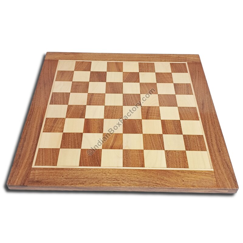 Chess Board - Acacia and Maple - 18 inches