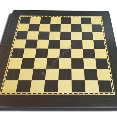 Printed Chess Board - Ebony and Maple (16 & 18 inches)