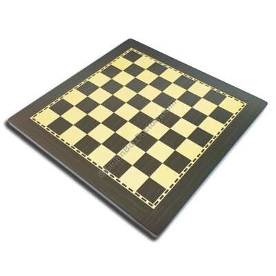 Printed Chess Board - Ebony and Maple (16 & 18 inches)