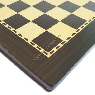 Printed Chess Board - Ebony and Maple (16 & 18 inches)