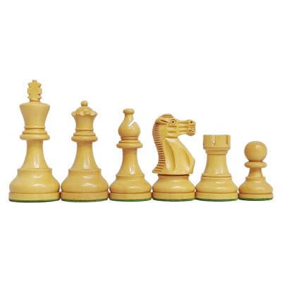 Classic Staunton Chess Pieces - 3.85" - Golden Rosewood and Boxwood