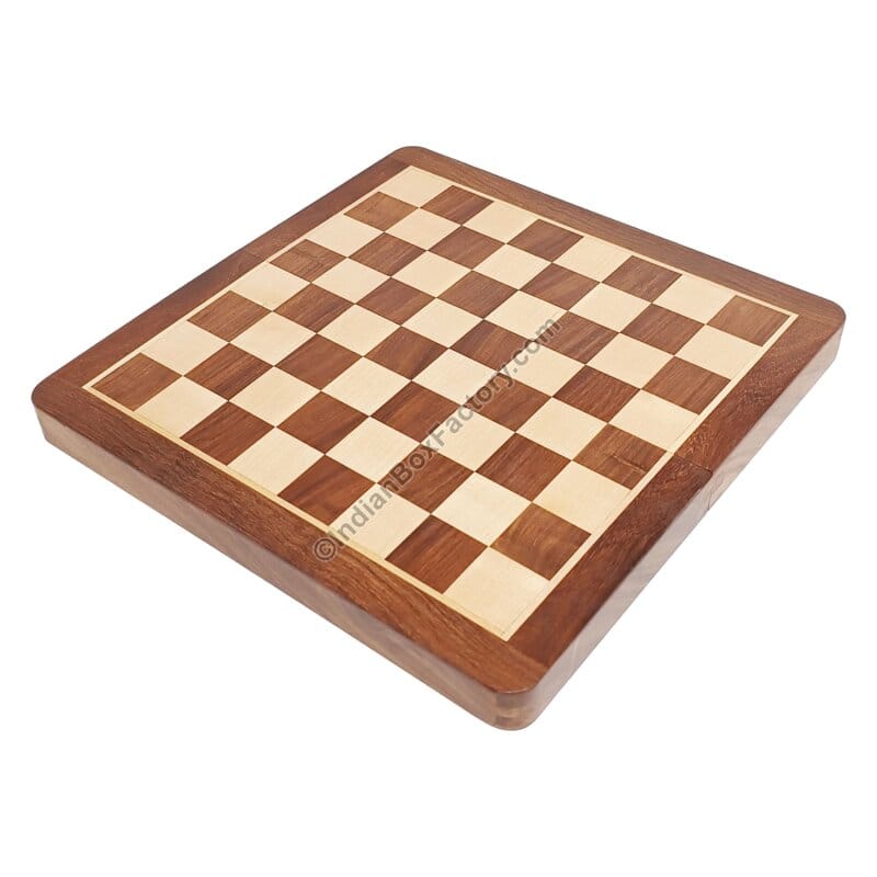 Travel Chess Set - Magnetic - 12" - Golden Rosewood & Maple